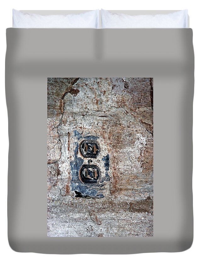 Old Duvet Cover featuring the photograph The Outlet by DArcy Evans