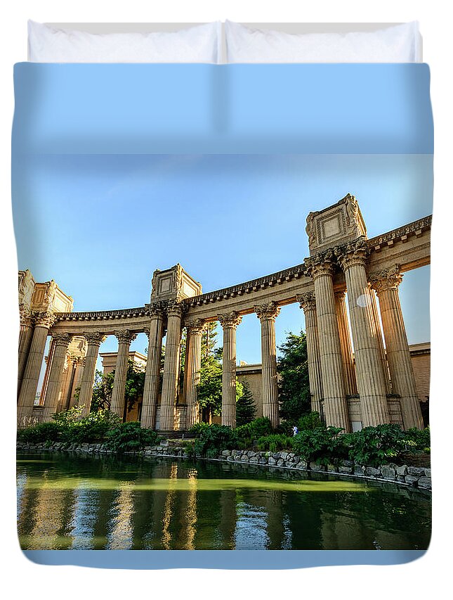 Bay Area Duvet Cover featuring the photograph The Palace of Fine Arts 6 by Jason Chu