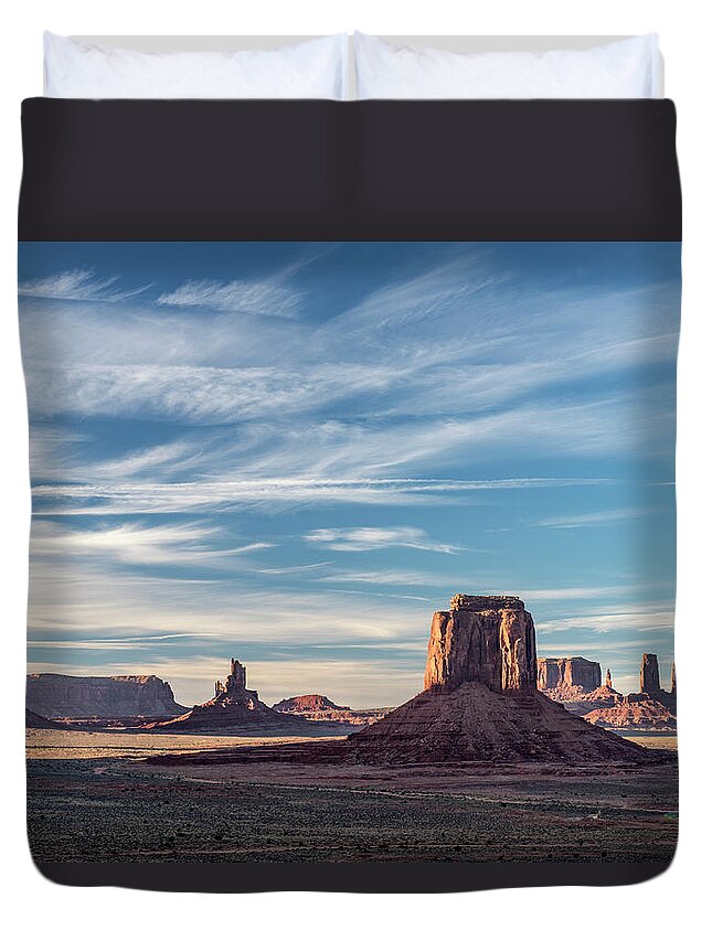 America Duvet Cover featuring the photograph The Past by Jon Glaser