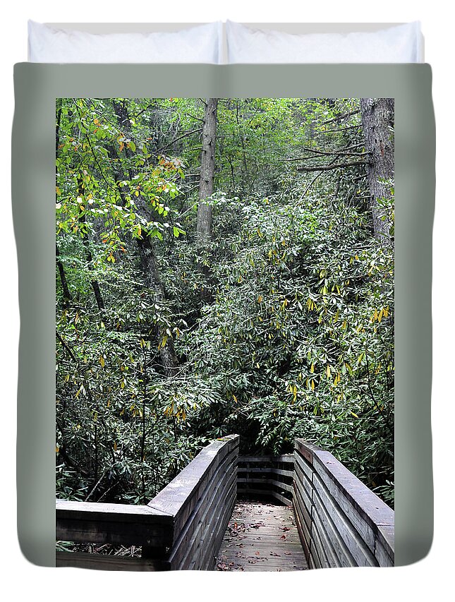 Nature Duvet Cover featuring the photograph The Path Forward by Kay Lovingood
