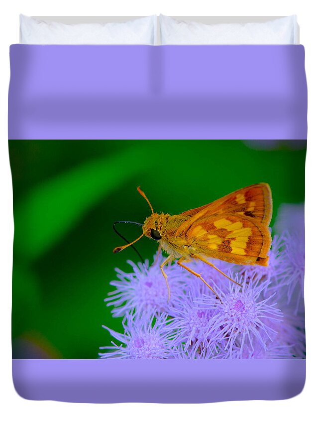 Butterfly Duvet Cover featuring the photograph The Pollinator by Bruce Pritchett