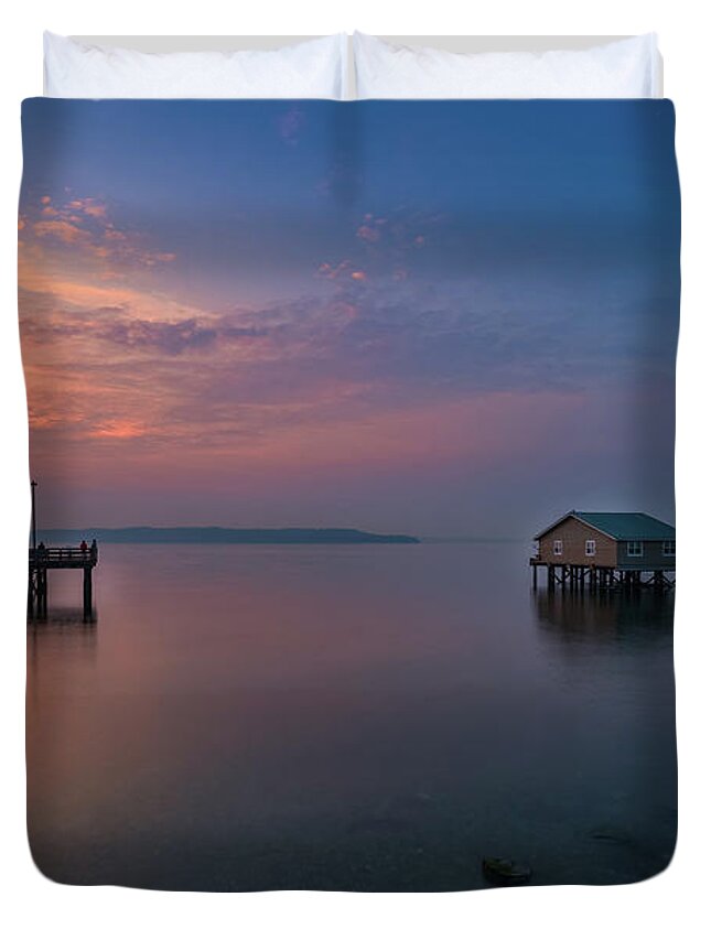 Beach Duvet Cover featuring the photograph The Redondo I Know by Ken Stanback