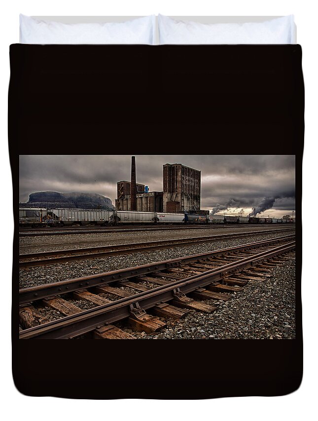 Thunder Bay Duvet Cover featuring the photograph The Remnants of a Glorious Past by Jakub Sisak