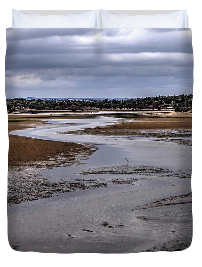 Returning Duvet Cover featuring the photograph The Returning Tide by Jeff Townsend