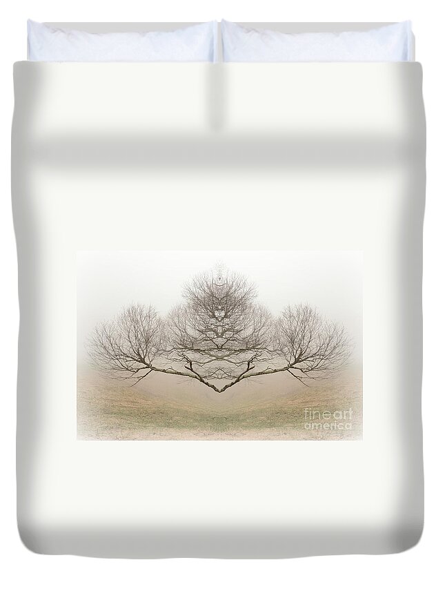 Rorschach Duvet Cover featuring the photograph The Rorschach Tree by Jim Cook