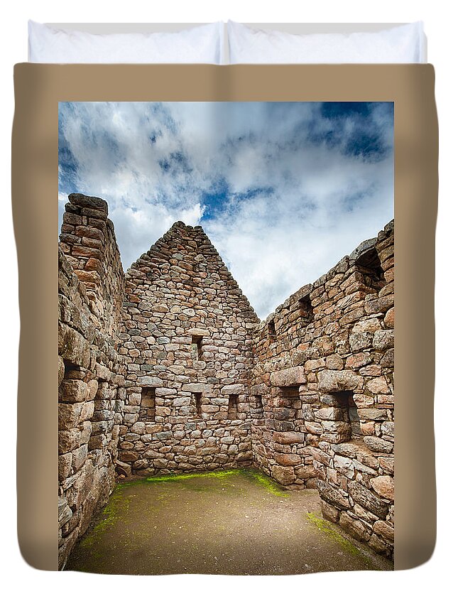 Aguas Calientes Duvet Cover featuring the photograph The Ruins by U Schade