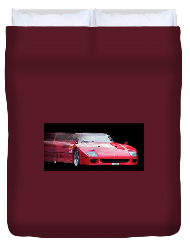 The Speed Of A Ferrari Duvet Cover For Sale By Martin Newman