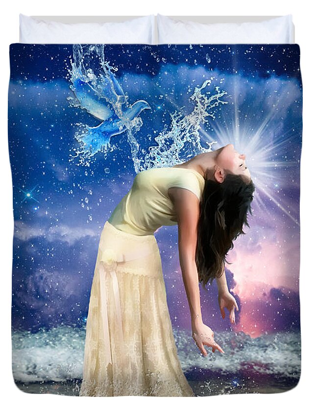 Holy Spirit Duvet Cover featuring the digital art The Spirit of Truth by Dolores Develde