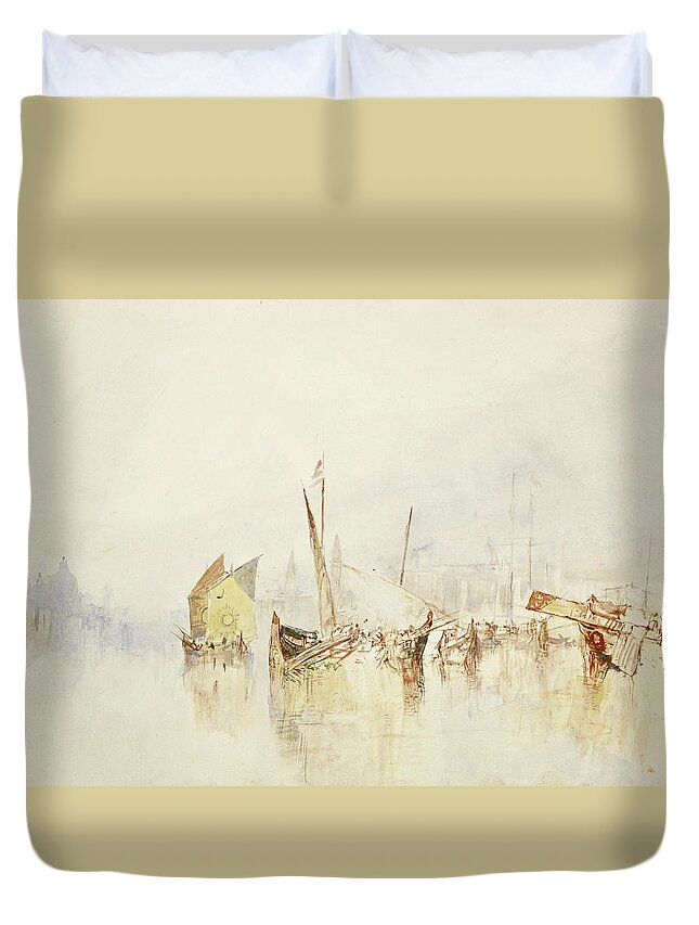 19th Century Art Duvet Cover featuring the photograph The Sun of Venice by Joseph Mallord William Turner