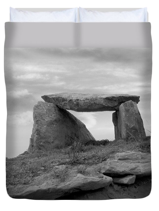 Ireland Duvet Cover featuring the photograph The Table - Ireland by Mike McGlothlen