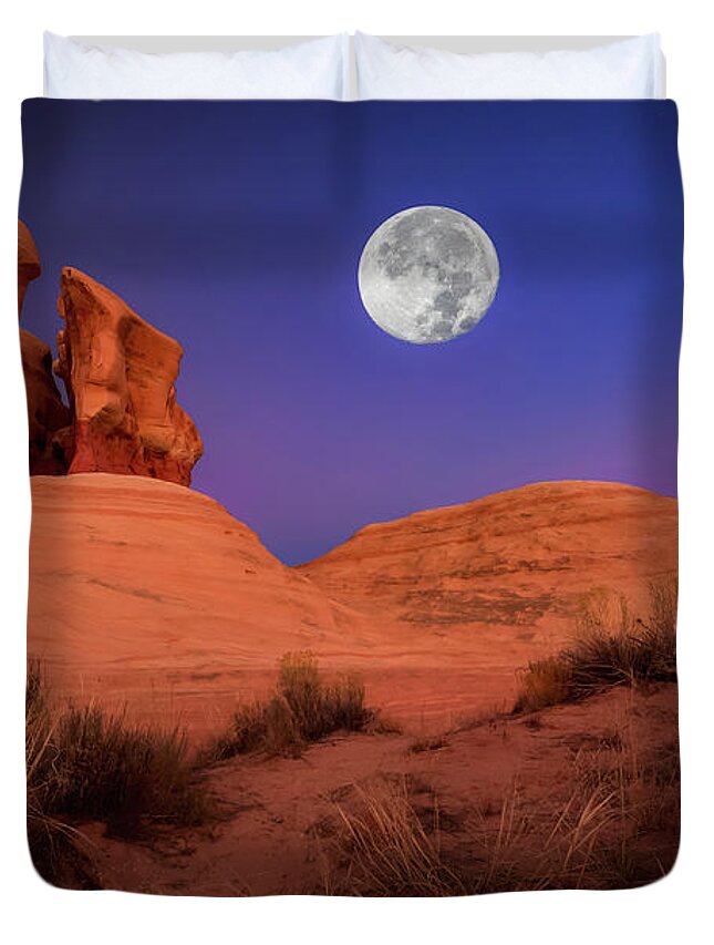 Aluminium Duvet Cover featuring the photograph The Watcher by Edgars Erglis