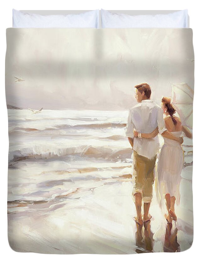 Love Duvet Cover featuring the painting The Way That It Should Be by Steve Henderson