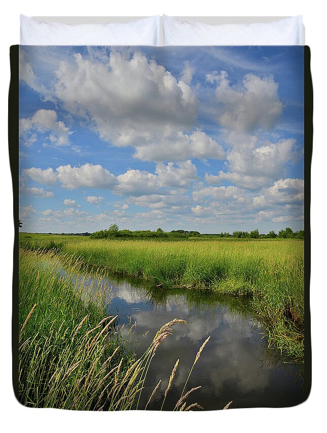 Glacial Park Duvet Cover featuring the photograph The Wetlands of Hackmatack National Wildlife Refuge by Ray Mathis