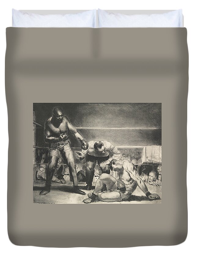 19th Century Art Duvet Cover featuring the relief The White Hope by George Bellows