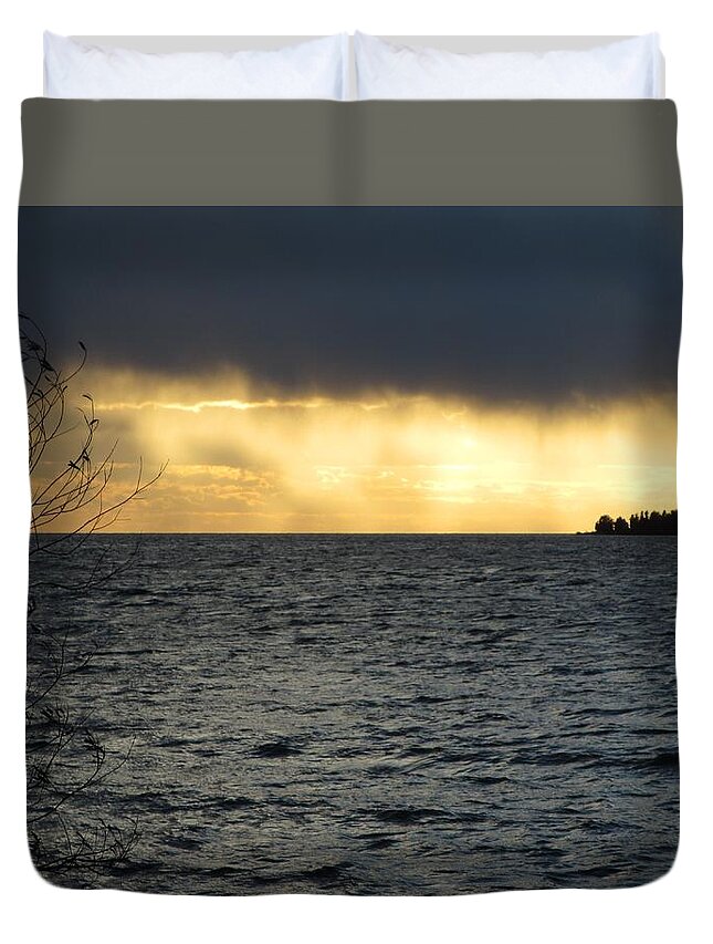 Storm Duvet Cover featuring the photograph The Wonder Of It All by Mary Wolf