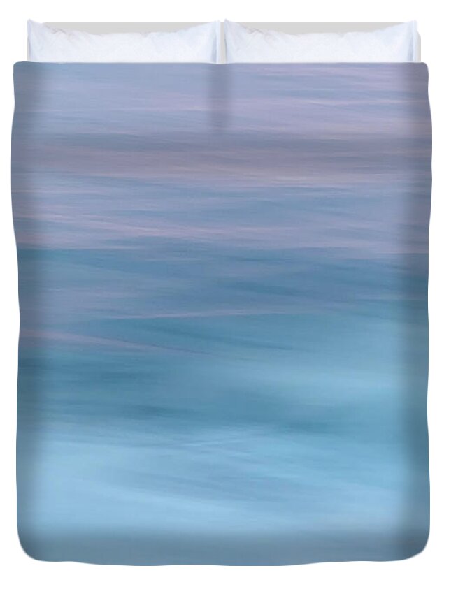 Ocean Duvet Cover featuring the photograph There Is a Calm by Dianna Lynn Walker