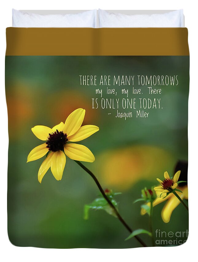 Wildflower Duvet Cover featuring the photograph There Is Only One Today by Kerri Farley