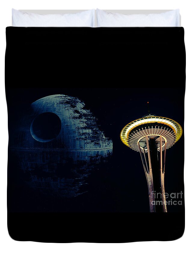 Seattle Duvet Cover featuring the photograph They're here by Frank Larkin