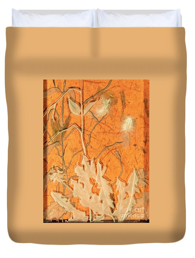 Plants Duvet Cover featuring the glass art Thinking of You by Alone Larsen
