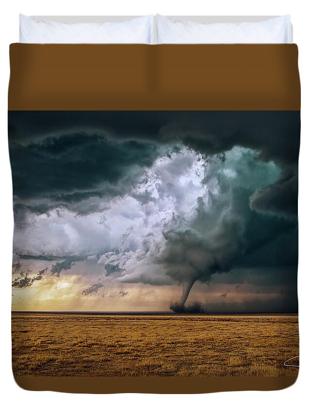 Cloud Duvet Cover featuring the photograph This ain't Kansas by Jeff Niederstadt