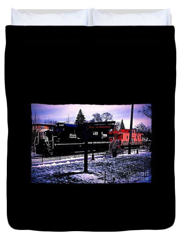 Rail Park Duvet Cover featuring the photograph This is Homewood by Frank J Casella