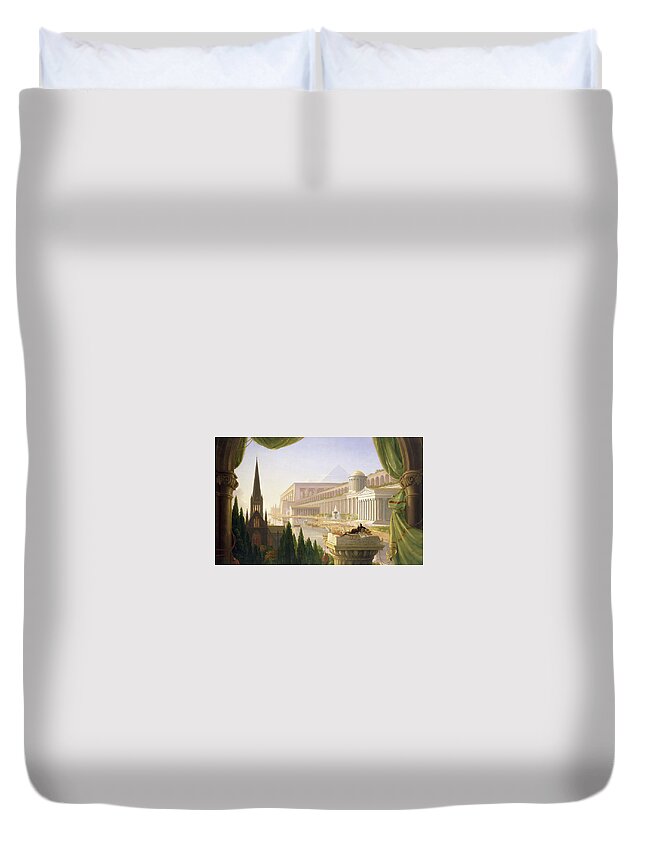 Thomas Cole Duvet Cover featuring the painting Thomas Cole by MotionAge Designs