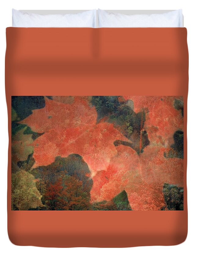 Fall Leaves Duvet Cover featuring the photograph Thornbury by DArcy Evans