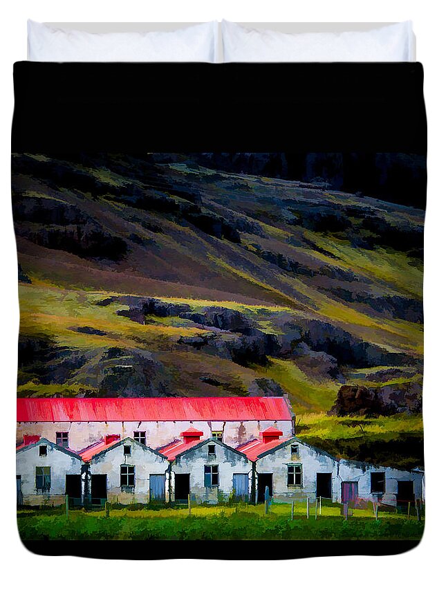 Iceland Duvet Cover featuring the photograph Those days are over. You don't have to sell your body to the nig by Neil Alexander Photography