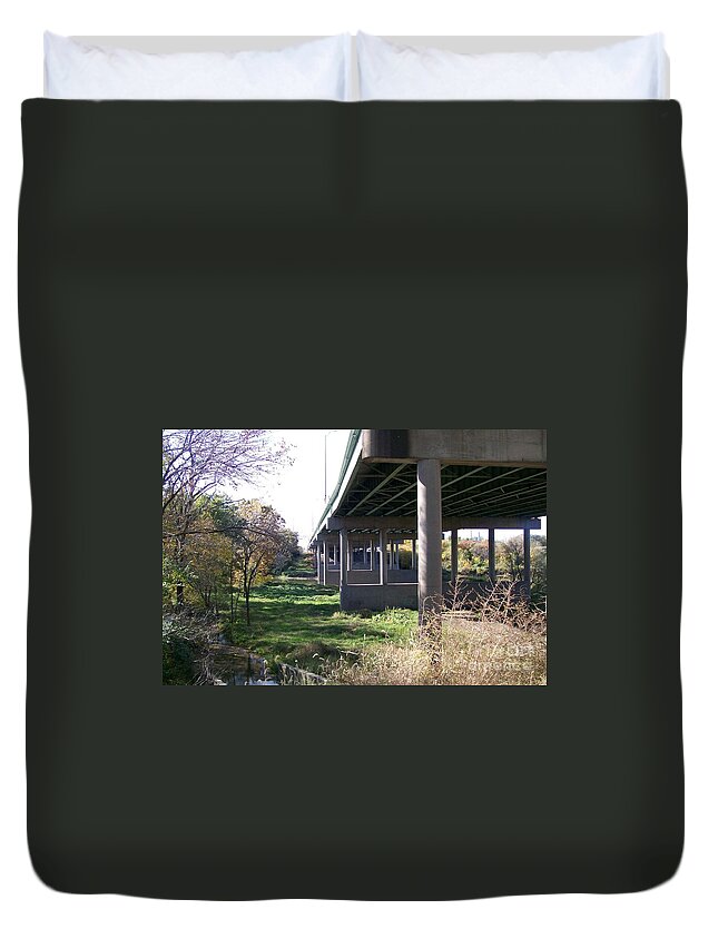 Landscape Duvet Cover featuring the photograph Three Pathways by Stephen King