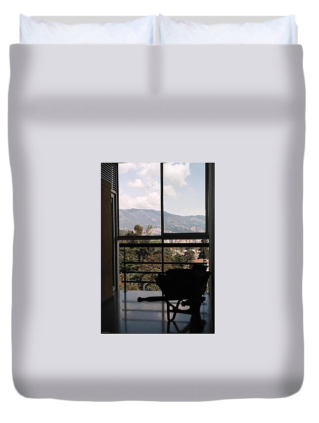 Spring Duvet Cover featuring the photograph Through The Window by David Cardona
