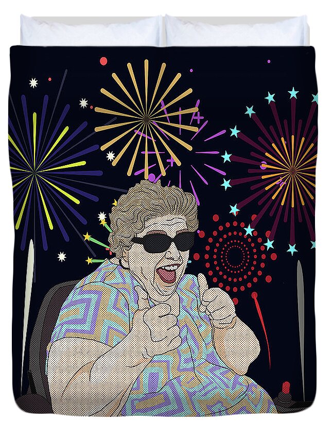 4th Of July Duvet Cover featuring the digital art Thumbs Up by Megan Dirsa-DuBois
