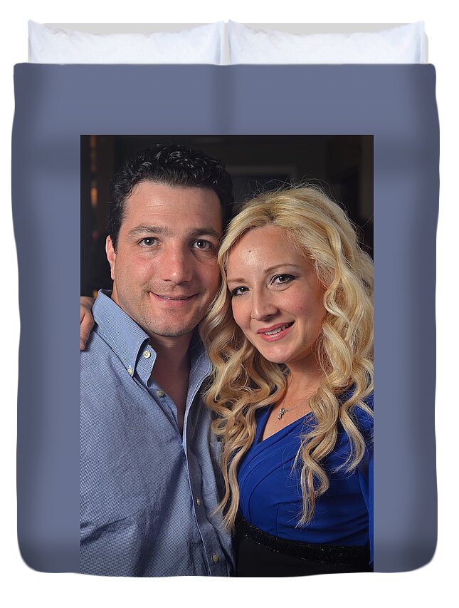 Reunion Duvet Cover featuring the photograph Tiffany by Carle Aldrete