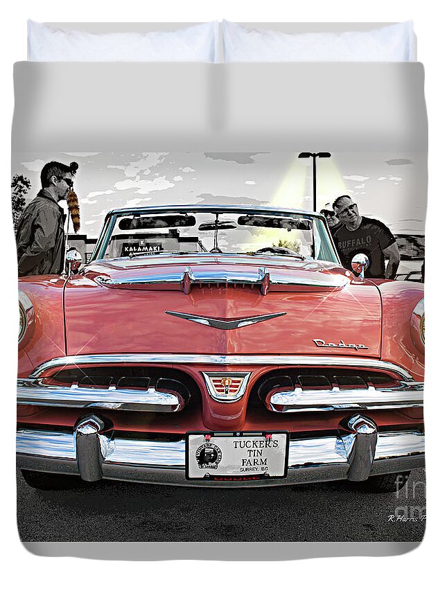Cars Duvet Cover featuring the photograph Tim Hortons Car Show CACA4489-18 by Randy Harris