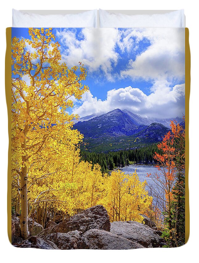 Time Duvet Cover featuring the photograph Time by Chad Dutson