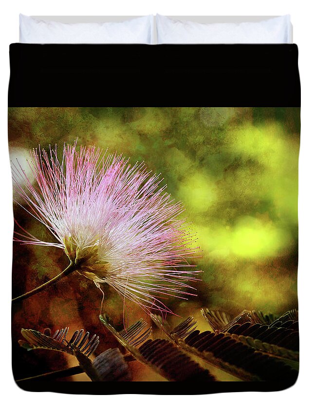 Mimosa Duvet Cover featuring the photograph Time Reaches Forever by Mike Eingle