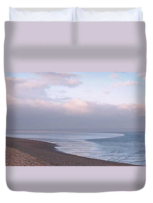 Beach Duvet Cover featuring the photograph Time To Chill by Gill Billington