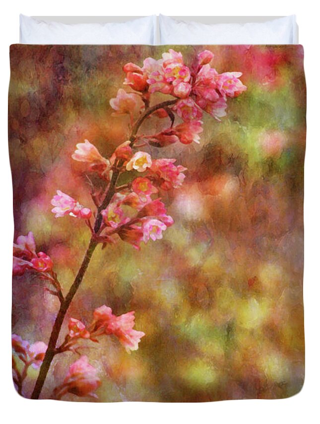 Impressionist Duvet Cover featuring the photograph Tiny Gems 1345 IDP_2 by Steven Ward
