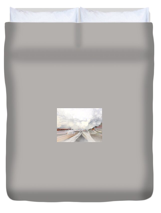 Long Exposure Duvet Cover featuring the photograph To Places Unknown by Julius Reque