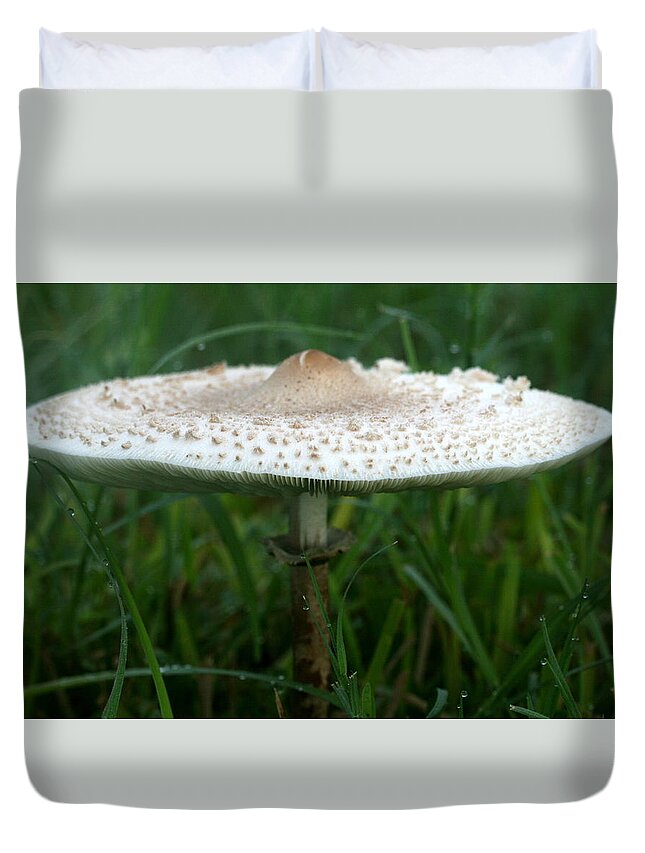 Plant Duvet Cover featuring the photograph Toad Stool by Terry Burgess