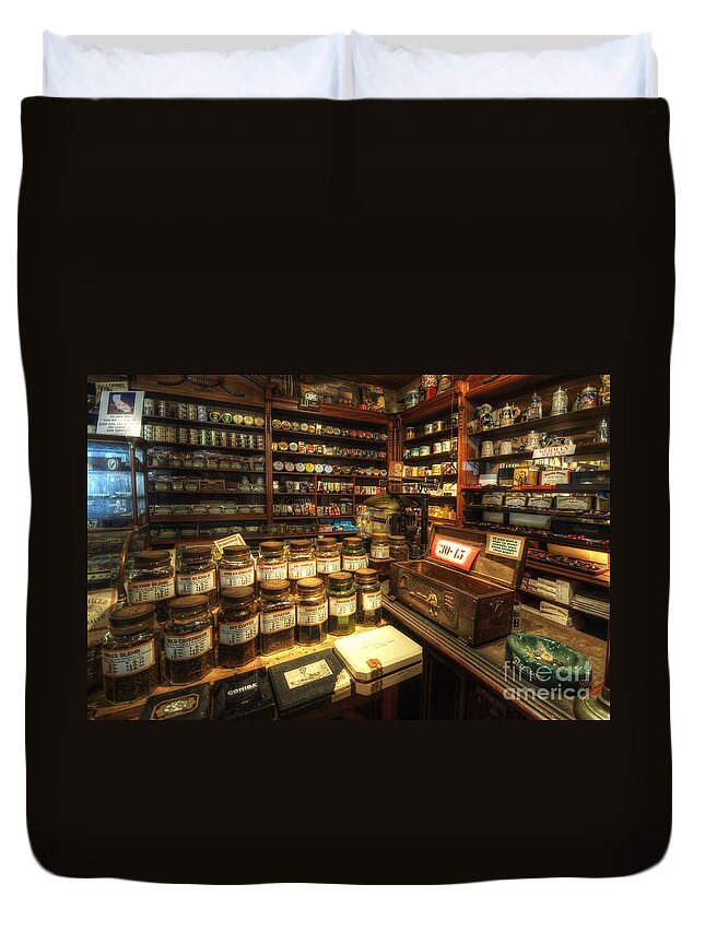 Art Duvet Cover featuring the photograph Tobacco Jars by Yhun Suarez