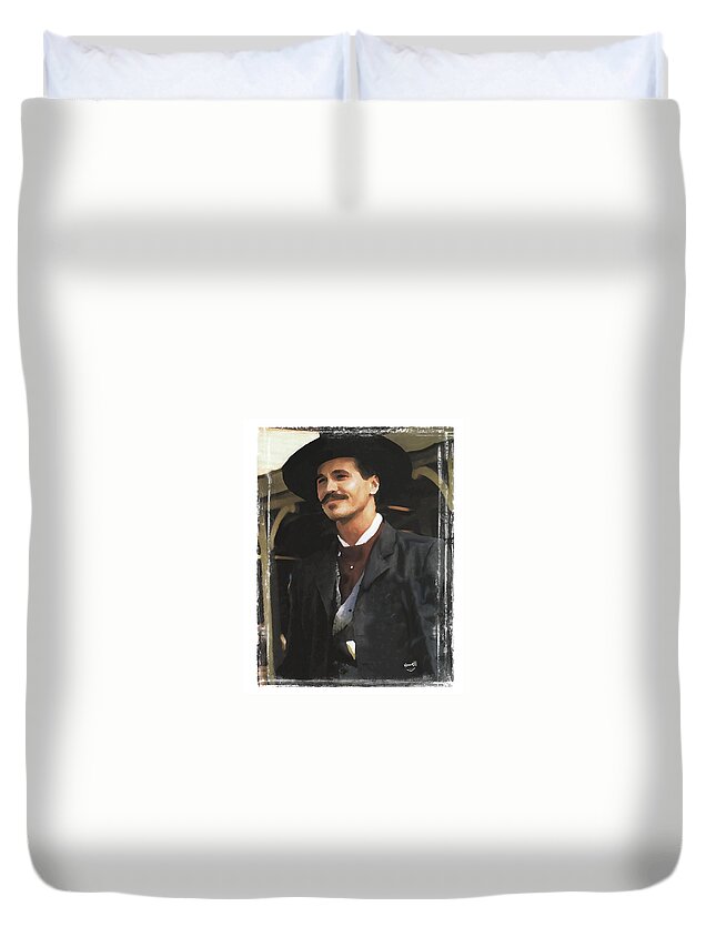 Tombstone Doc Holliday Duvet Cover For Sale By Peter Nowell
