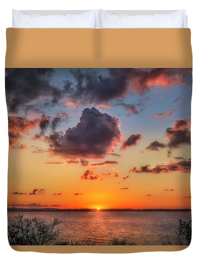 Landscape Duvet Cover featuring the photograph Tomorrow Is A New Day by Louise Hill