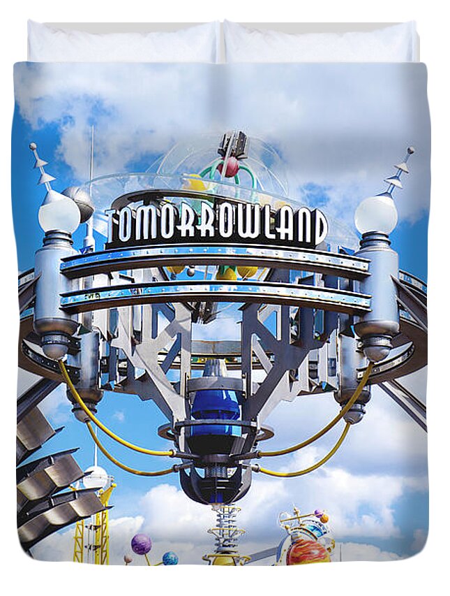 Animal Kingdom Duvet Cover featuring the photograph Tomorrowland by Greg Fortier
