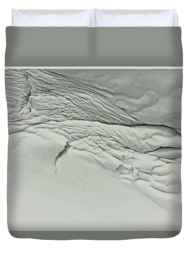 Topographical Off Color Grays Black And White Ocean Floor Mountain Ridge Duvet Cover featuring the photograph Topographical off color Grays Black and white ocean floor mountain ridge 2 8282017  by David Frederick