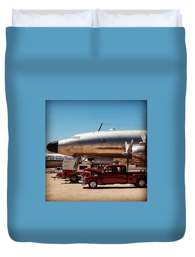 Arizona Duvet Cover featuring the photograph Torque Fest Pima Air And Space Museum by Michael Moriarty