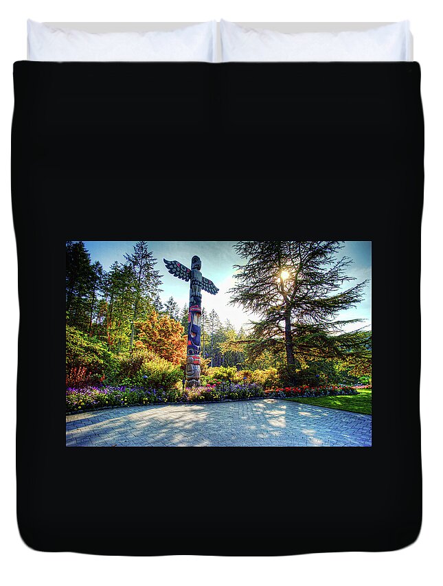  Duvet Cover featuring the photograph Totem by Lawrence Christopher