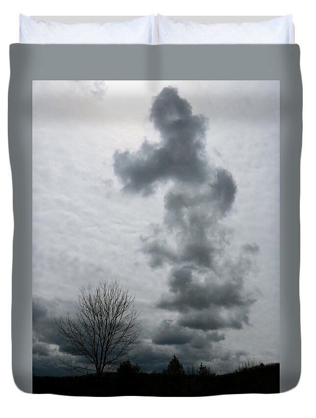 Tree Duvet Cover featuring the photograph Toward the Sun by Azthet Photography
