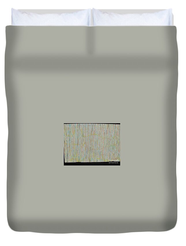  Duvet Cover featuring the painting Tranquility by Jacqueline Athmann