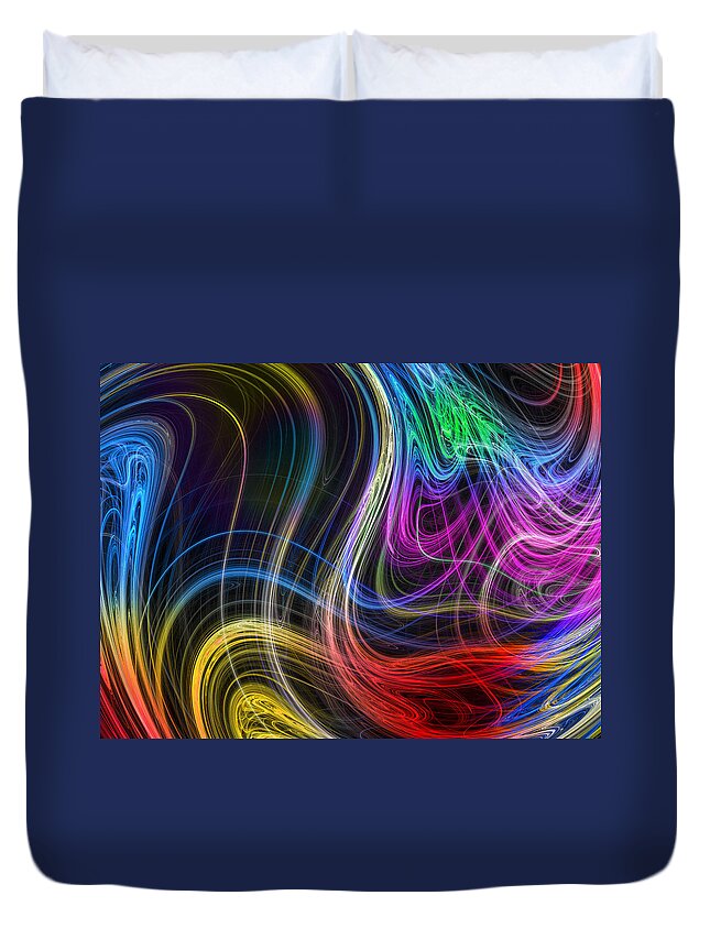 Colourful Duvet Cover featuring the photograph Transmission by Mark Blauhoefer
