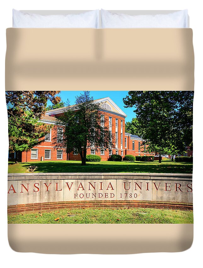 Transylvania Duvet Cover featuring the photograph transylvania University Lexington by Chris Smith